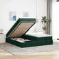 Cama otomana colchón LED cuero sintético capuchino 140x200cm