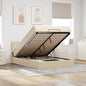 Cama otomana colchón cappucino cuero sintético 100x200cm