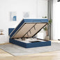 Cama otomana colchón cappucino cuero sintético 100x200cm