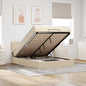 Cama otomana colchón cappucino cuero sintético 100x200cm