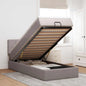 Estructura cama otomana colchón blanco puro 100x200cm