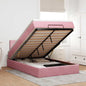 Cama otomana colchón cappucino cuero sintético 100x200cm