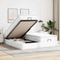 Cama otomana colchón cappucino cuero sintético 100x200cm