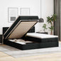 Cama otomana colchón cappucino cuero sintético 100x200cm