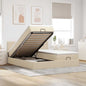 Cama otomana colchón cappucino cuero sintético 100x200cm