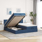 Cama otomana colchón cappucino cuero sintético 100x200cm