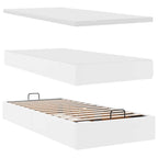 Estructura cama otomana colchón blanco puro 100x200cm