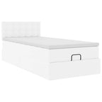Estructura cama otomana colchón blanco puro 100x200cm