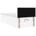 Estructura cama otomana colchón blanco puro 100x200cm
