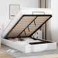 Estructura cama otomana colchón blanco puro 100x200cm