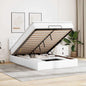 Cama otomana colchón LED cuero sintético capuchino 140x200cm