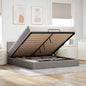 Cama otomana colchón cappucino cuero sintético 100x200cm