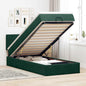 Cama otomana colchón cappucino cuero sintético 100x200cm