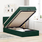 Cama otomana colchón cappucino cuero sintético 100x200cm