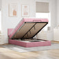 Estructura cama otomana colchón blanco puro 100x200cm