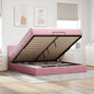 Cama otomana colchón cappucino cuero sintético 100x200cm