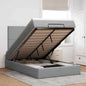 Estructura cama otomana colchón blanco puro 100x200cm