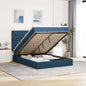 Estructura cama otomana colchón blanco puro 100x200cm