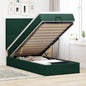 Cama otomana colchón LED cuero sintético capuchino 140x200cm
