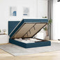 Cama otomana colchón LED cuero sintético capuchino 140x200cm