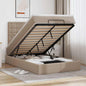 Estructura cama otomana colchón blanco puro 100x200cm