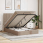 Estructura cama otomana colchón blanco puro 100x200cm