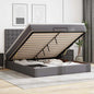 Estructura cama otomana colchón blanco puro 100x200cm