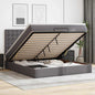 Estructura cama otomana colchón blanco puro 100x200cm