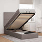 Estructura cama otomana colchón blanco puro 100x200cm