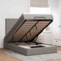 Estructura cama otomana colchón blanco puro 100x200cm