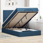 Estructura cama otomana colchón blanco puro 100x200cm