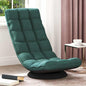 Silla giratoria de suelo de lino 70x51x79 cm