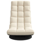 Silla giratoria de suelo de lino 70x51x79 cm
