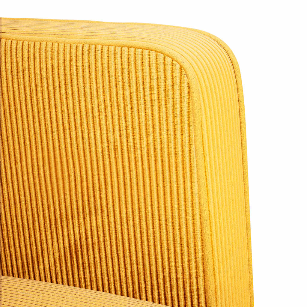 Sillón con reposabrazos amarillo claro 54 cm tejido de pana
