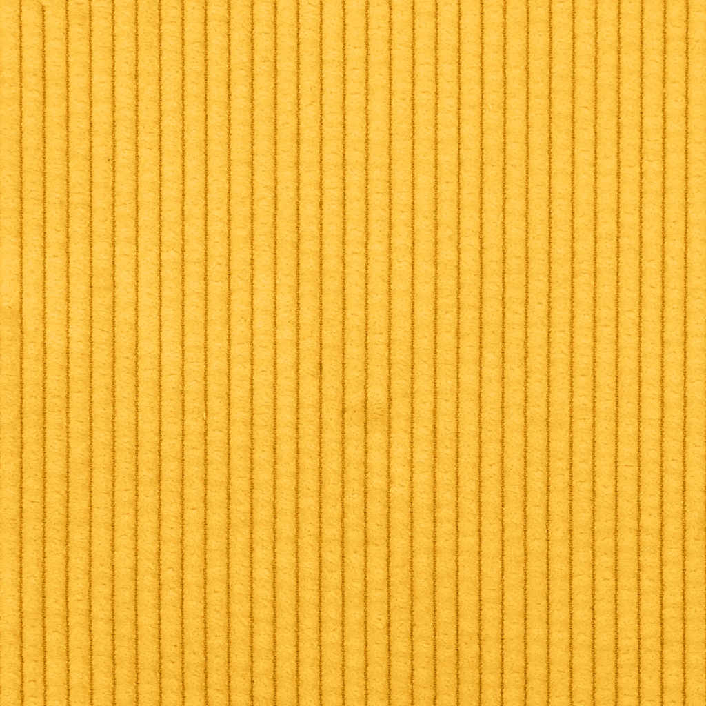 Sillón con reposabrazos amarillo claro 54 cm tejido de pana