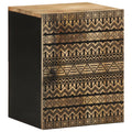 Armario colgante baño madera maciza mango 38x33,5x48 cm