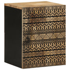 Armario colgante baño madera maciza mango 38x33,5x48 cm