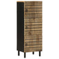 Aparador de madera maciza de mango rugosa 40x33,5x110 cm