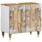 Solid mango wood bathroom vanity unit 62x33x58 cm