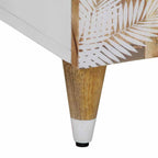 Armario de lavabo para baño madera maciza de mango 62x33x58 cm