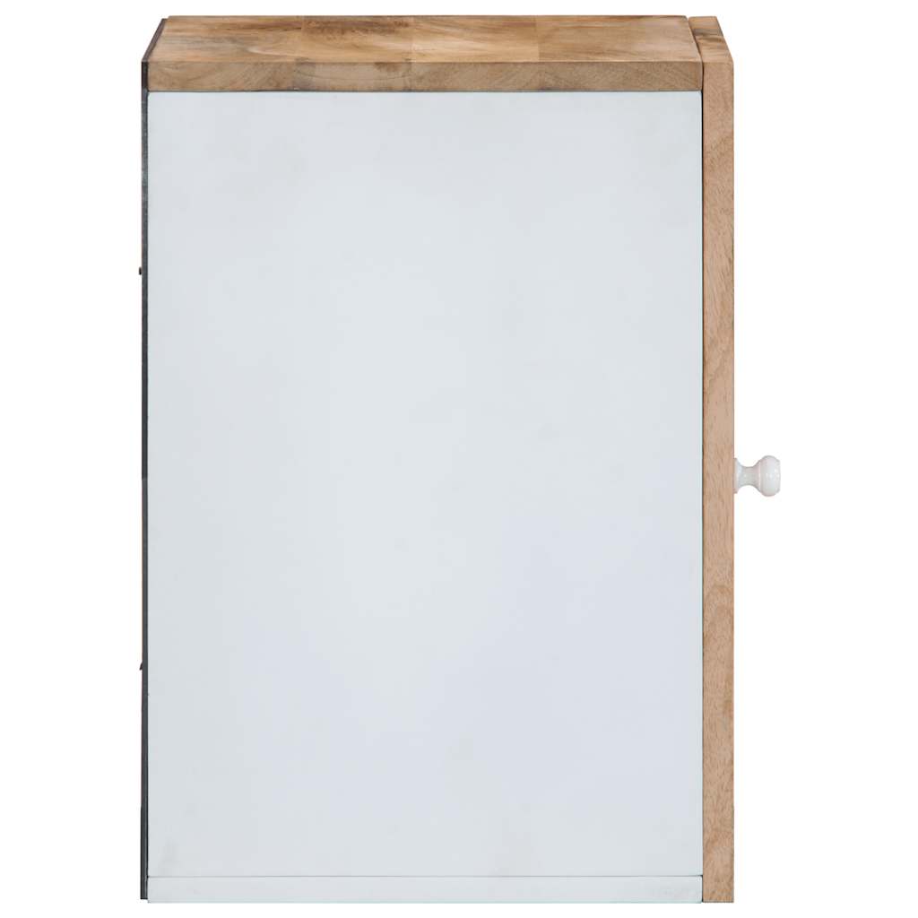 Armario colgante baño madera maciza mango 38x33,5x48 cm