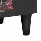 Cabinet de noche con puerta 2 pcs Negro 40 x 33 x 46 cm