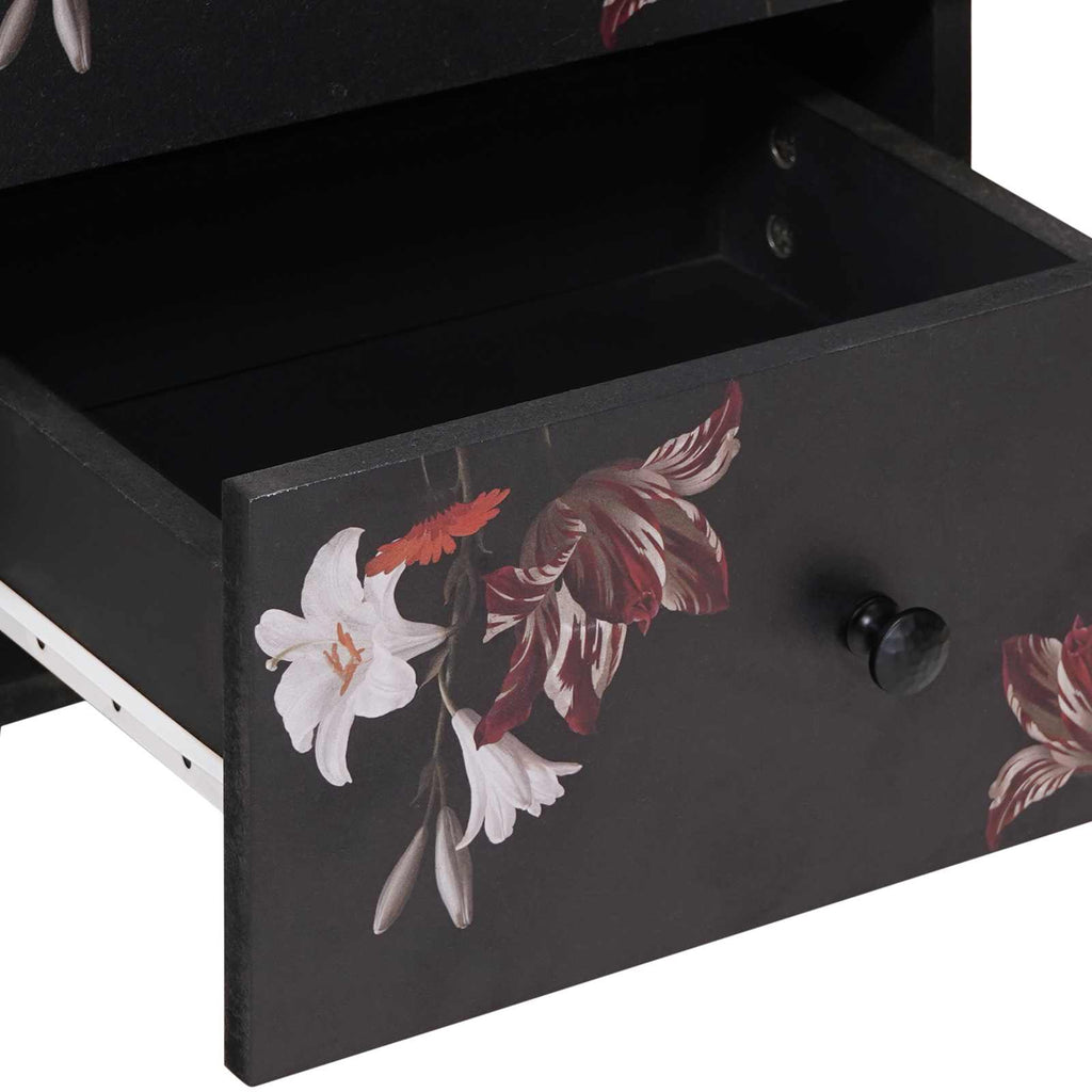 Mesita de Noche con cajón 2 pcs Marrón 40 x 33,5 x 46 cm