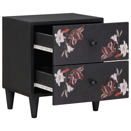 Nightstand with drawer 2 pcs Brown 40 x 33.5 x 46 cm