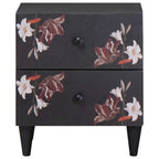 Mesita de Noche con cajón 2 pcs Marrón 40 x 33,5 x 46 cm