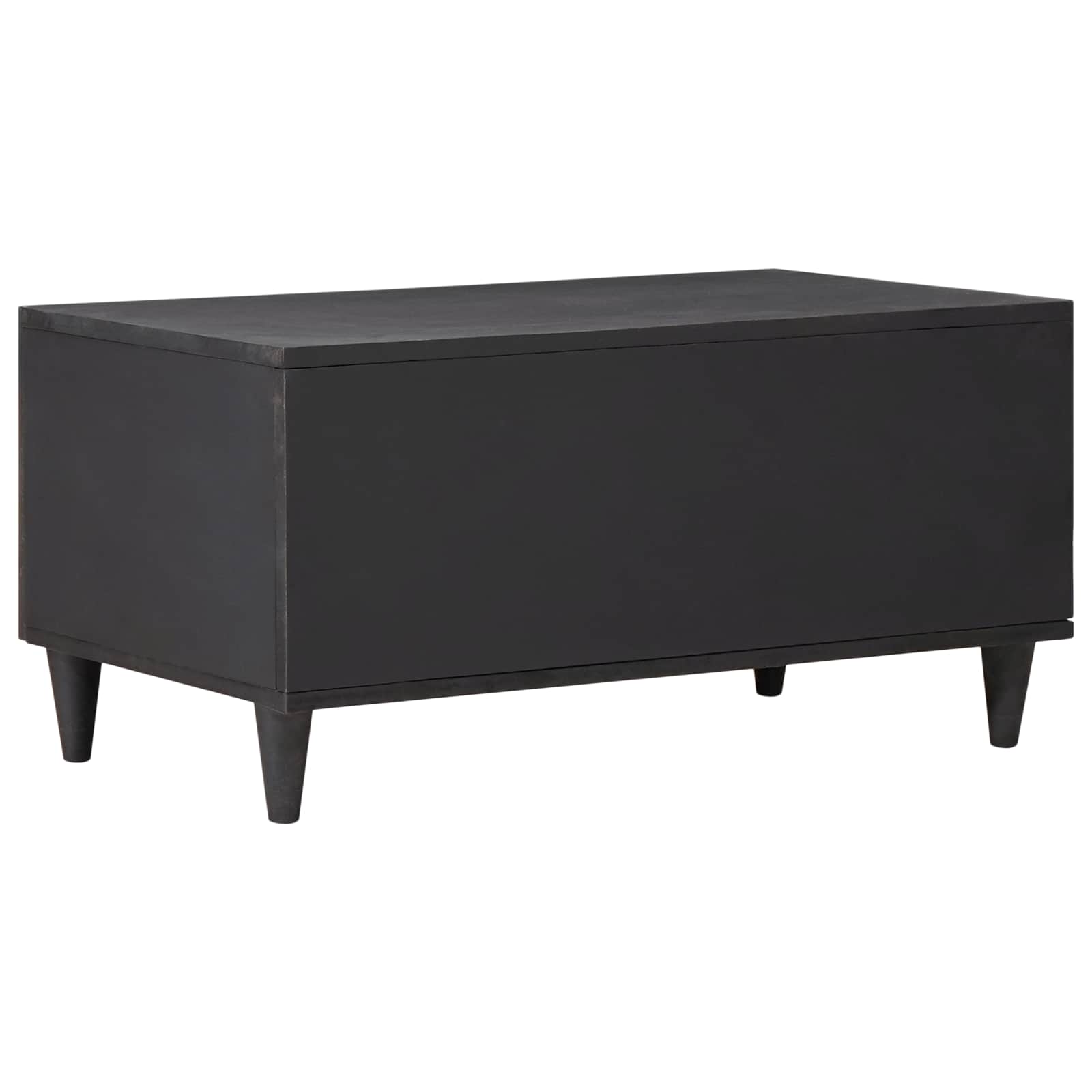 Mesa de Café Multicolor 80 x 50 x 40 cm Madera de mango maciza