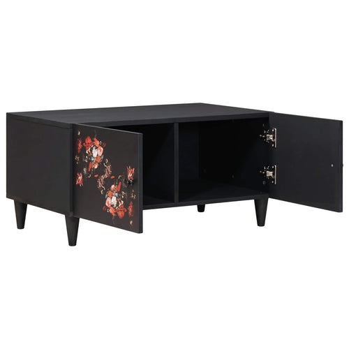 Mesa de Café Multicolor 80 x 50 x 40 cm Madera de mango maciza