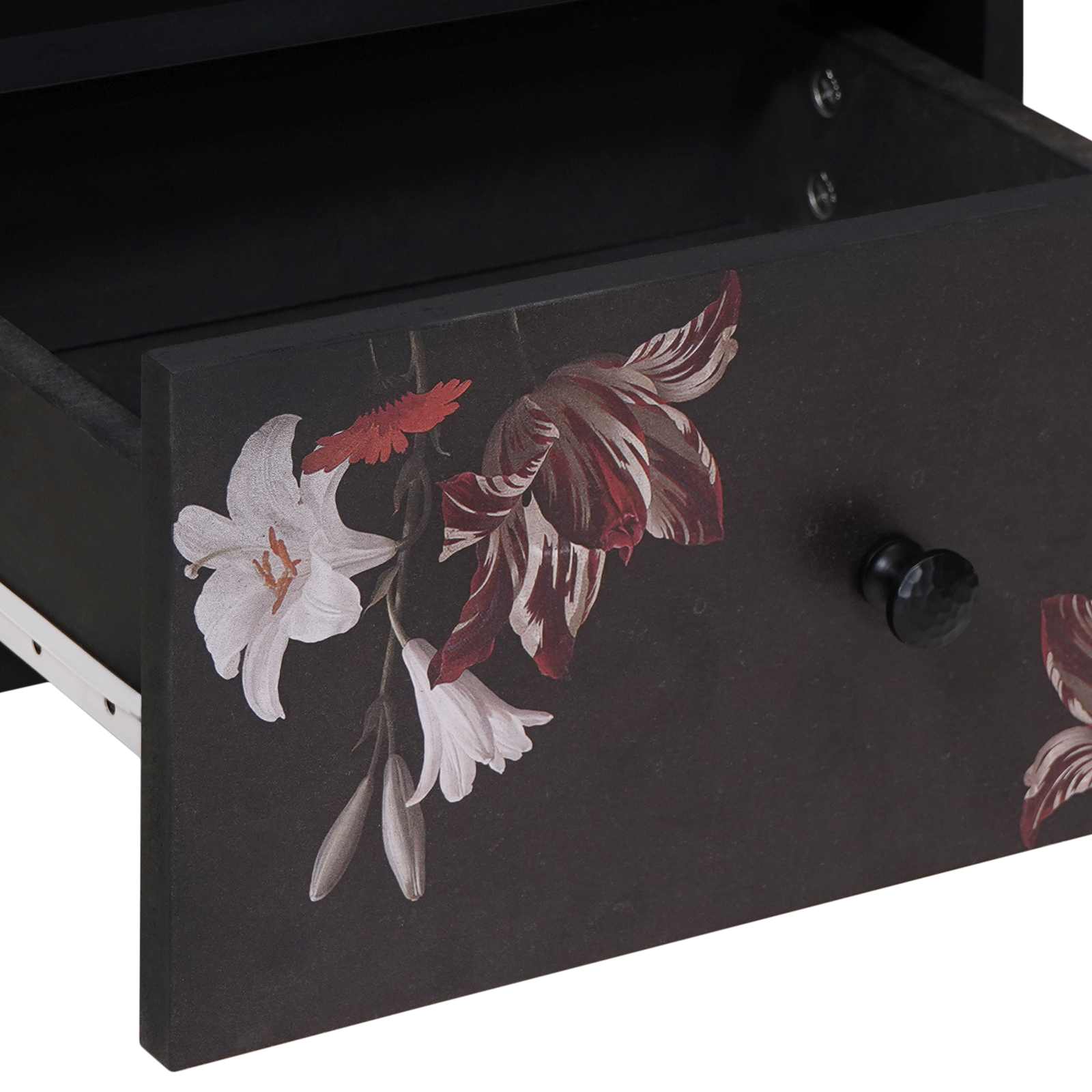 Mesita de Noche con cajón 2 pcs Marrón 40 x 33 x 46 cm