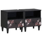 Mesa de Cabeceira com Gaveta 2 peças Castanho 40 x 33 x 46 cm