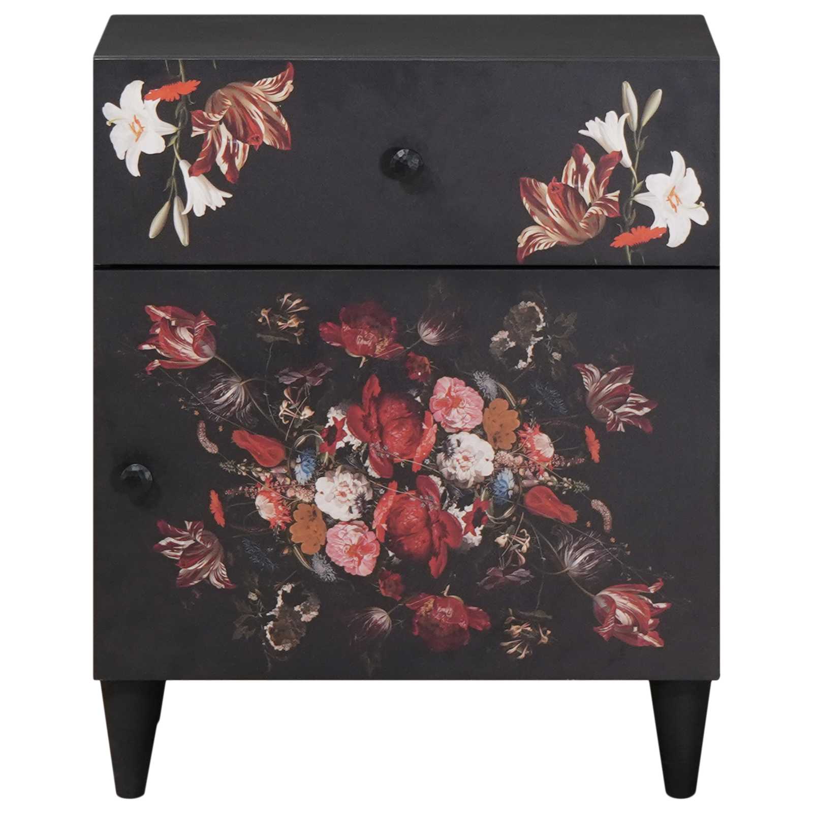 Mesita de Noche con cajón Multicolor 50 x 33 x 60 cm